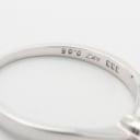 Solitaire ring with brilliant-cut approx. 0.05 ct., 8 ct. white gold, size 54