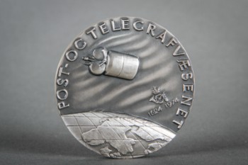 Post- og Telegrafvæsenet 350 års jubilæumsmedalje i sølv