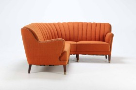 Dansk design: Overpolstret hjørnesofa, 1940'erne