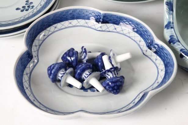 Aluminia / Royal Copenhagen. Tranquebar dinnerware etc.,