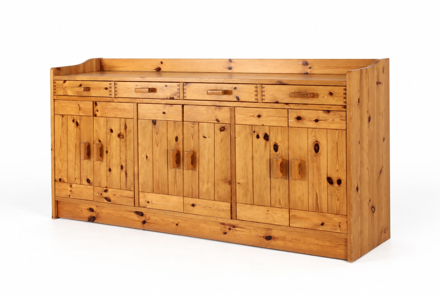Danish furniture manufacturer. Sideboard, pine, 1970/80s