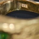 Designerring med en Paraiba-turmalin, ca. 1.40 ct., udført af 18 kt. guld, med et certifikat og smykkepas