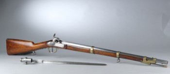 A. Francotte, Liege. Perkussioneret musket, ca. 1850