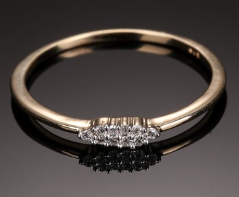 Diamonds By Frisenholm. Brillantring af 9 kt guld