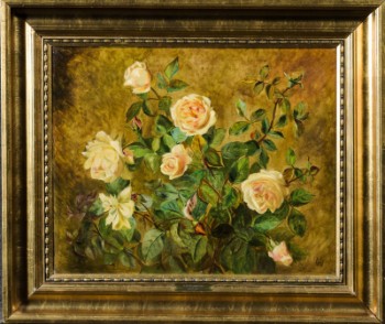 Olaf August  Hermansen, gule roser