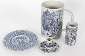 Samling Bjørn Wiinblad porcelæn (4)