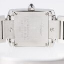 Cartier 'Tank Francaise Lady'. Dameur i stål med lys skive