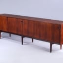Henry Rosengren Hansen. Low sideboard from the 1950s/60s made of rosewood