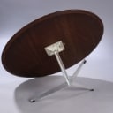 Arne Jacobsen. Circular coffee table with veneered rosewood top, Ø 110 cm