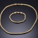 Kongekæde armbånd og halskæde af 14 kt (2)