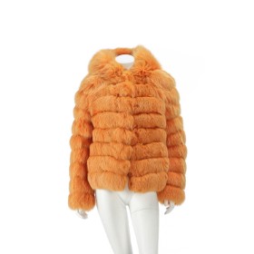 6812 - SOS Black Snow for Kopenhagen Fur. Down jacket with colored fox size 36/S