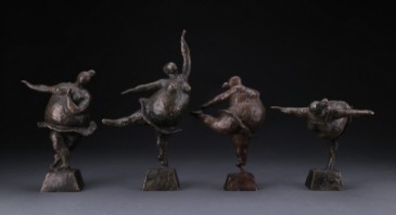 4 Ballerina figurer af bronze Lauritz.com