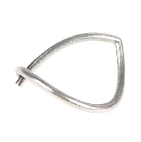 Jytte Kløve: A 'Fish' bangle of sterling silver.