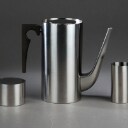 Arne Jacobsen for Stelton. Fire dele 'Cylinda Line', bakke, kande, sukker og fløde (4)