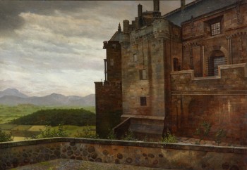 I.T. Hansen. Parti af Stirling Castle i Skotland