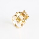 Citrinring af 14 kt. guld. Ringstr. 47.