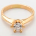 Bræmer Jensen, Solitaire ring with brilliant of approx. 0.40 ct. TW/Plumbing