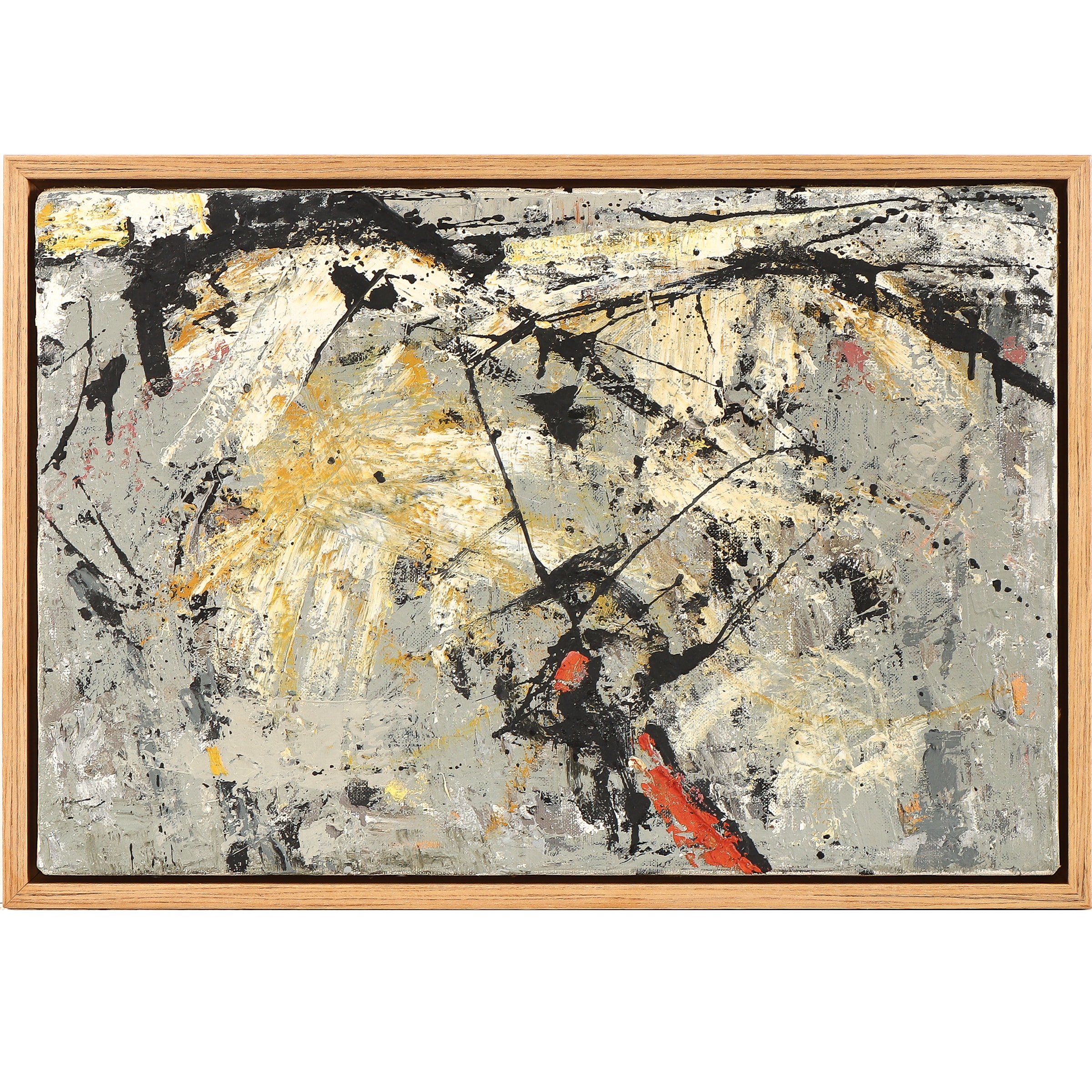 Bent Stubbe Teglbjærg. Abstract composition. Oil on canvas