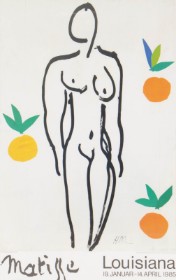 Udstillingsplakat. Nu Aux Oranges, Henri Matisse.