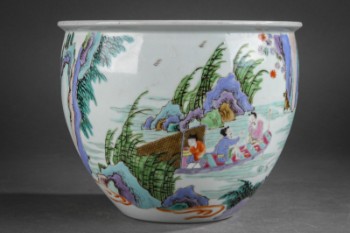 Kinesisk  skål - skjuler af porcelæn, ca 1900