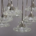 Kaiser ceiling lamp from the 60s/70s in chromed steel