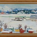 Rudolf Abrahamsson oljemålning