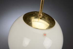 Odreco, danish design, loft med opalglas og top af messing - Lauritz.com