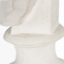J. F. J Saly. Plaster bust, depicting a young girl with braids in her hair