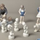 Samling Bing & Grøndahl. Royal Copenhagen figurer samt Bjørn Wiinblad platter (21)