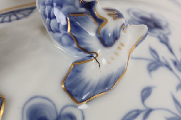 Bing & Grondahl: 'Butterfly' porcelain tureen, circa 1898-1902