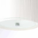 Lluís Porqueras for Claris: A pair of ceiling lamps Mobles 114, glass with folding shades