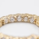 Pair of brilliant-cut 14k gold hoop earrings with Lab Grown diamonds of 2.00 ct. (2)