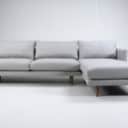 153024, 153025 - Wendelbo. 2.5 seater sofa with right-facing chaise longue