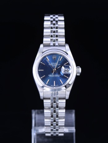 Rolex Oyster Perpetual Date damearmbåndsur af stål fra 1994