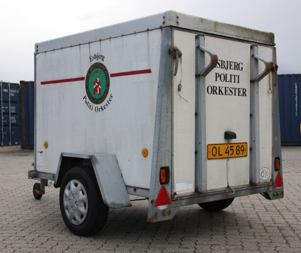 Brenderup lukket trailer med rampe. 750 kg.