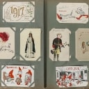 LOT 93. POSTCARDS. Exciting original lot in moving box with several old albums