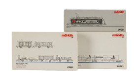 Märklin 39601+47891+48042 Digital HO: Electric locomotive Series 460, 'Freight Cars around 1950' and Kombirail transport system for SBB cargo (3)