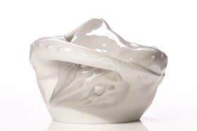 Christian Thomsen for Royal Copenhagen. Sjælden skønvirke bonbon-skål af porcelæn, model 36/B.28, prøvemodel, ca. 1910