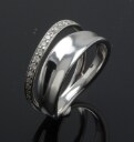 Georg Jensen, Marcia ring med brillanter, ca. 0.17 ct. 