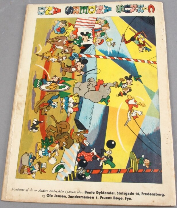 Walt Disney's Anders And & Co. Nr. 2, 3, 4 fra årgang 2 1950 samt Nr. 8, 9, 10, 11, 11B og 12. 2. årgang, 1950 (9)
