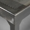 Sofabord industrielt design, i metal