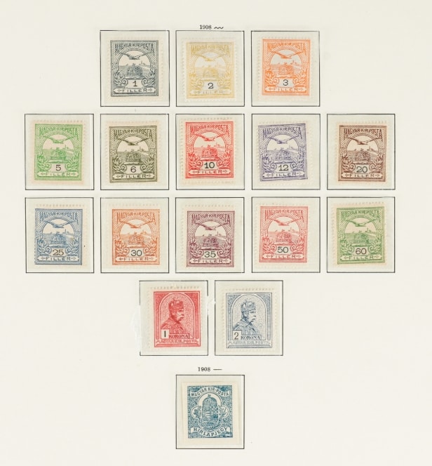 LOT 62. HUNGARY. 1871-1999. Very nice and well-stocked unused/mint collection in 6 Schaubek albums