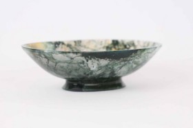 Oval mosaic bowl