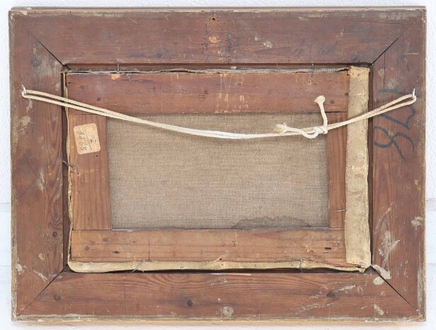 Ubekendt kunstner, 1800-tallet: Landskab med huse