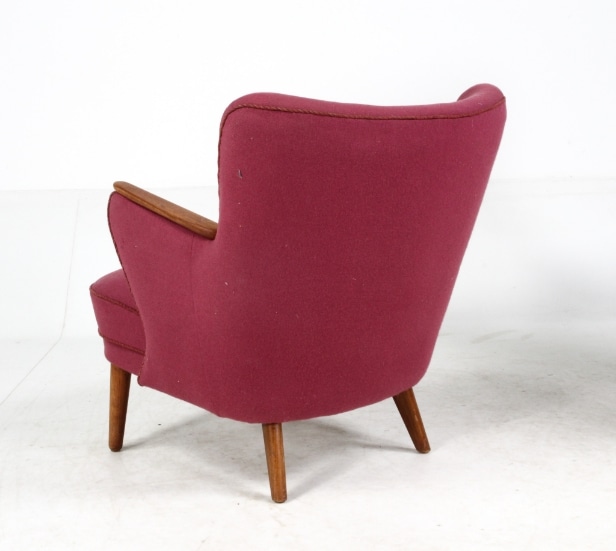 Danish furniture manufacturer. High and low-backed armchair, 1950s (2)
