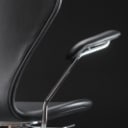 Arne Jacobsen. Kontorstol model 3217, sort læder