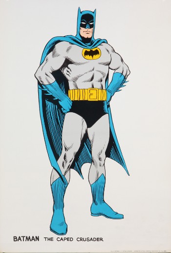 Amerikansk plakat, Batman The Caped Crusader, ca. 1966