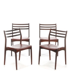 Vestervig Eriksen. Set of four rosewood chairs (4)