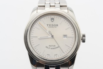 Tudor Glamour Date, damearmbåndsur, rustfrit stål i Tudor æsker