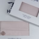 127. Hästens. Double, extra long duvet cover and one pillowcase, Satin Pure Dusty Mauve, respectively 275x240 and 60x80 cm (2)